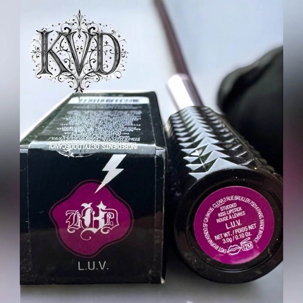 Kat Von D L.U.V. Studded Kiss Lipstick. NEW IN BOX. RARE.